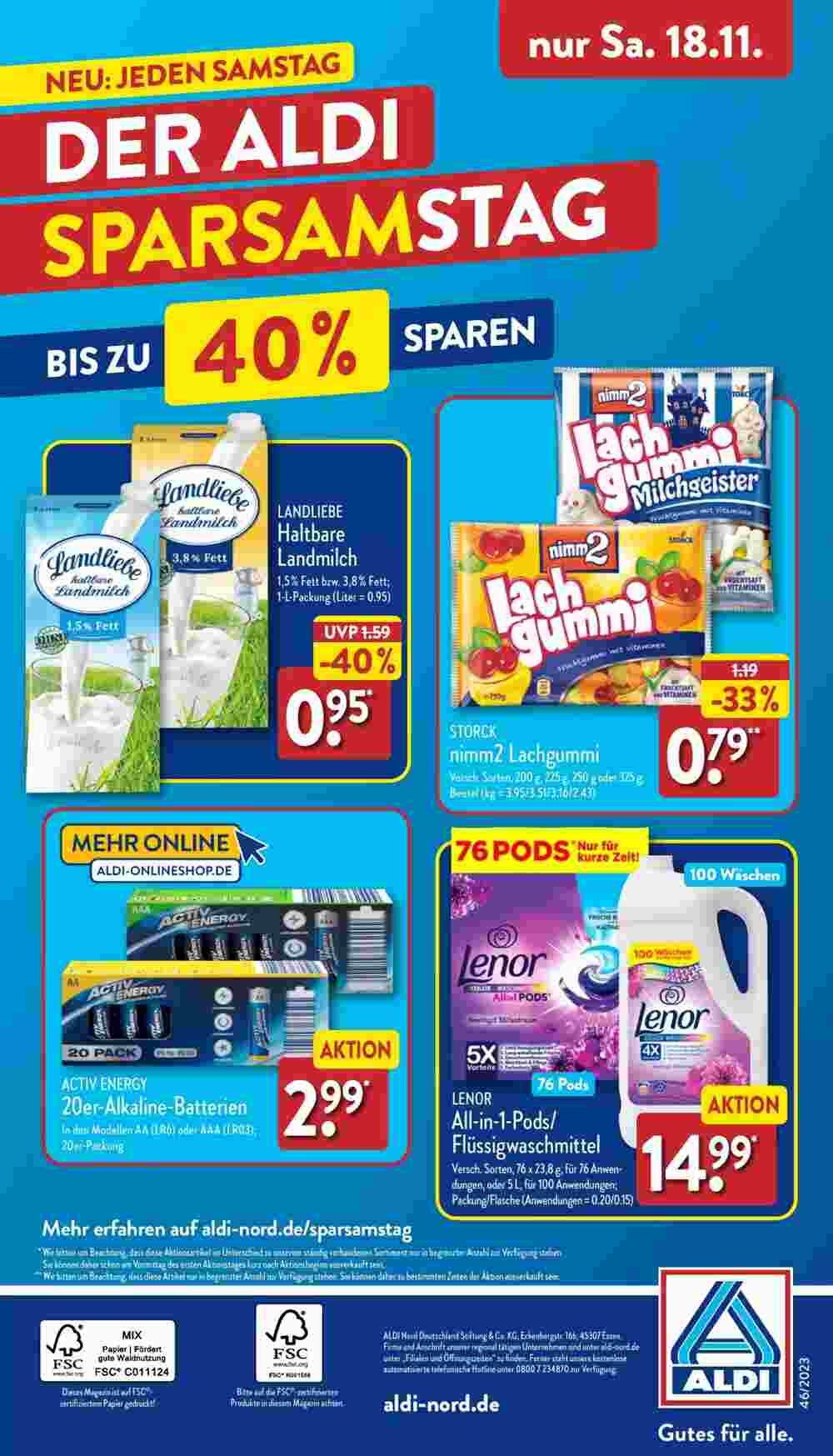 Aldi Nord Prospekt (ab 13.11.2023) zum Blättern - Seite 36