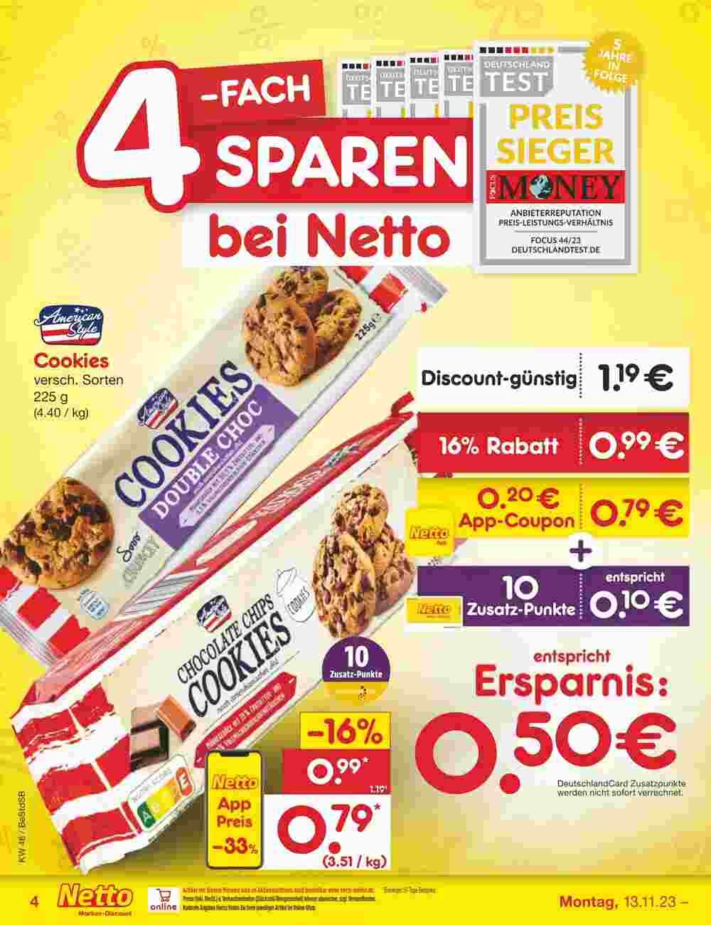 Netto Marken-Discount Prospekt (ab 13.11.2023) zum Blättern - Seite 4
