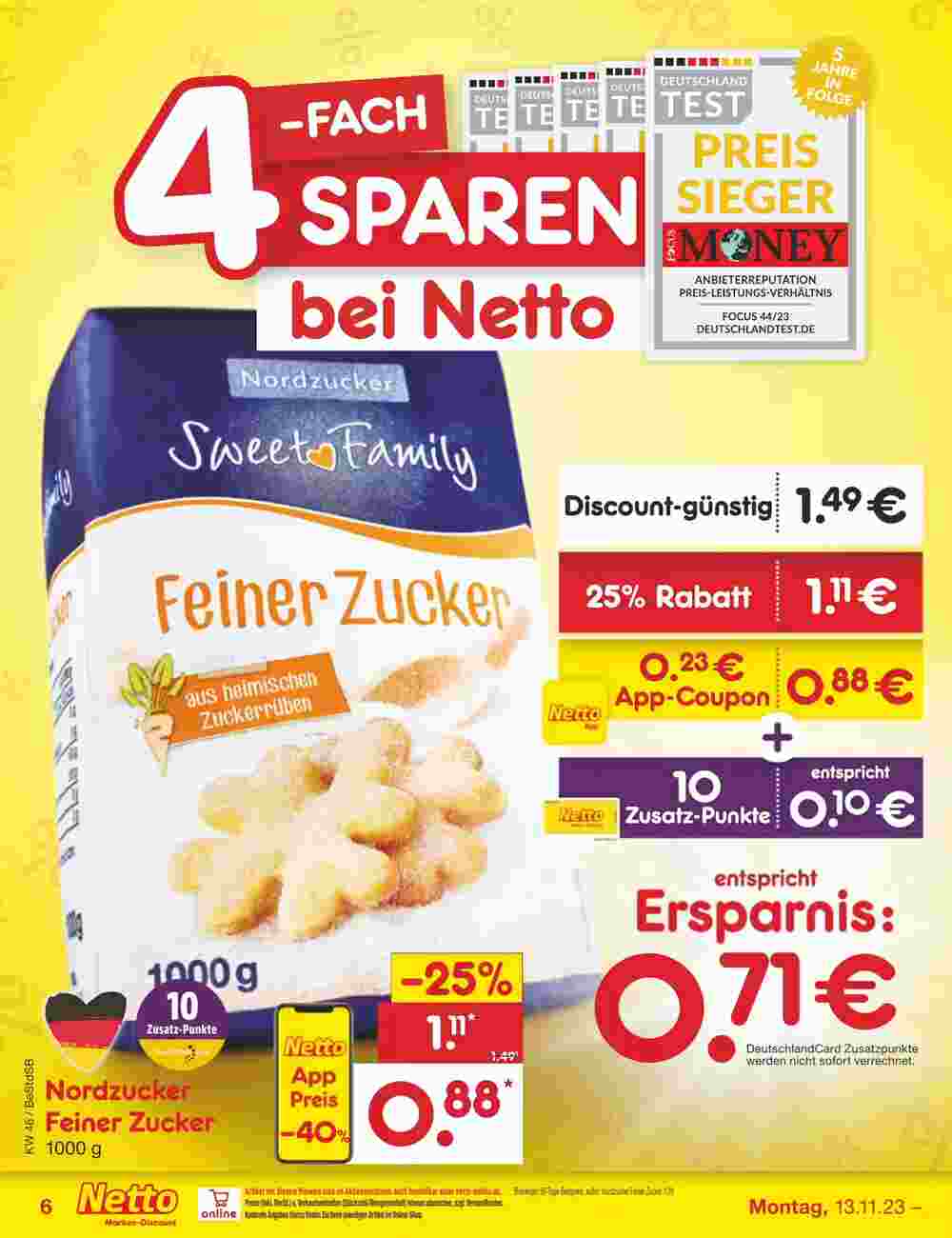Netto Marken-Discount Prospekt (ab 13.11.2023) zum Blättern - Seite 6