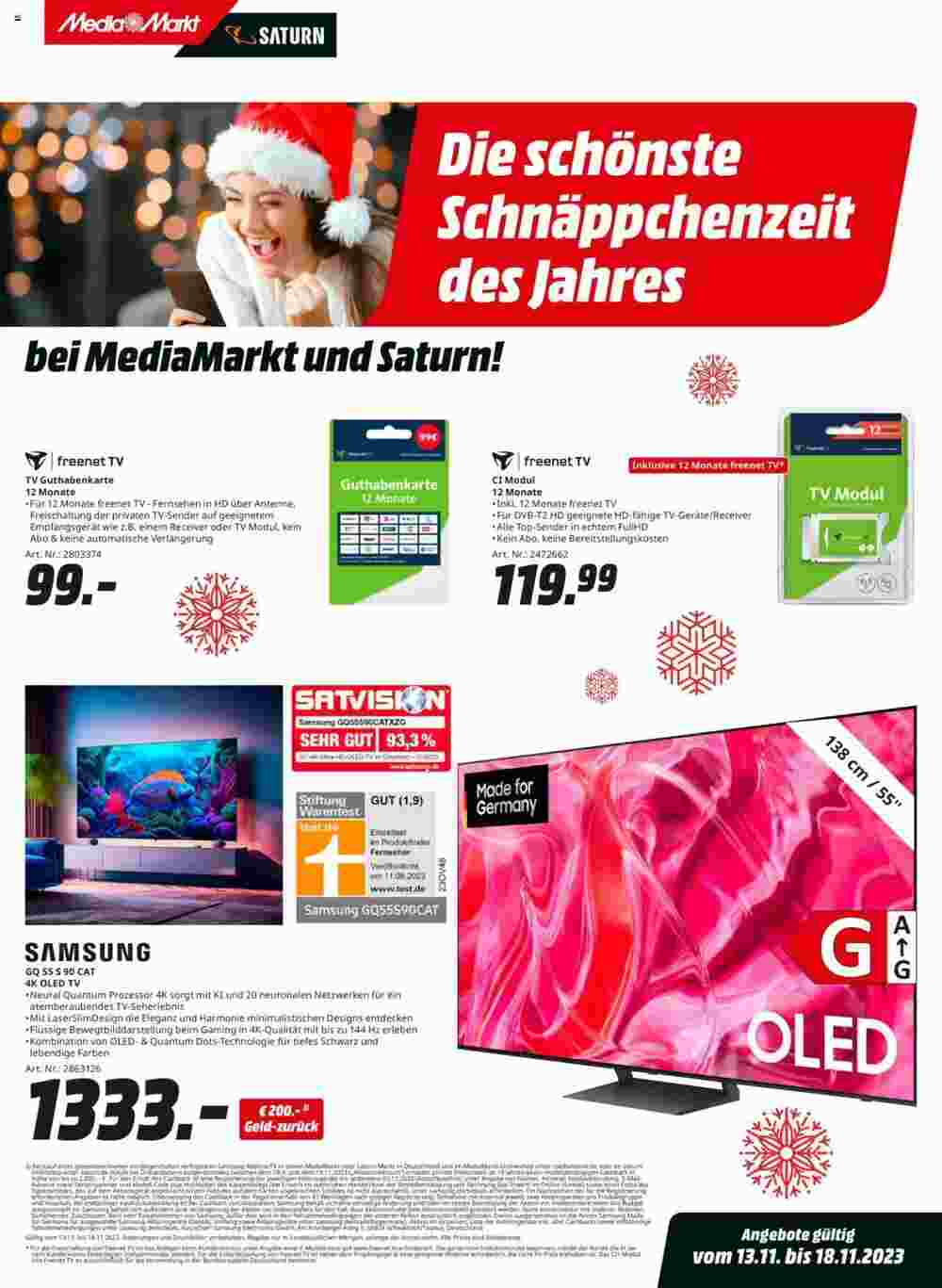 MediaMarkt Prospekt (ab 13.11.2023) zum Blättern - Seite 1