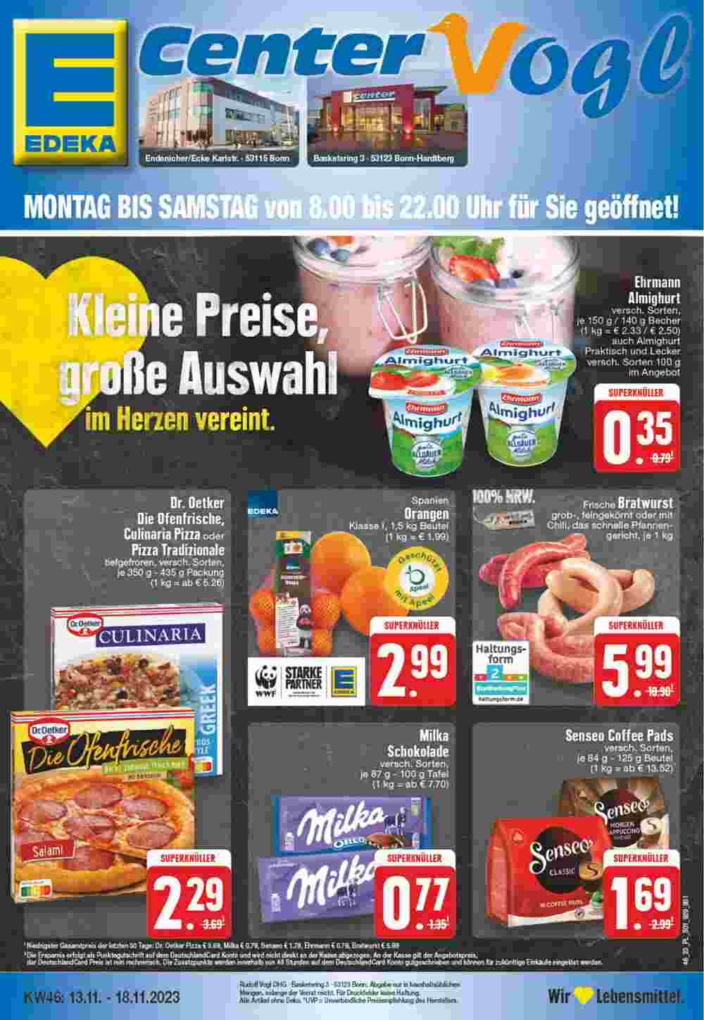 EDEKA Vogl Prospekt (ab 13.11.2023) zum Blättern - Seite 1