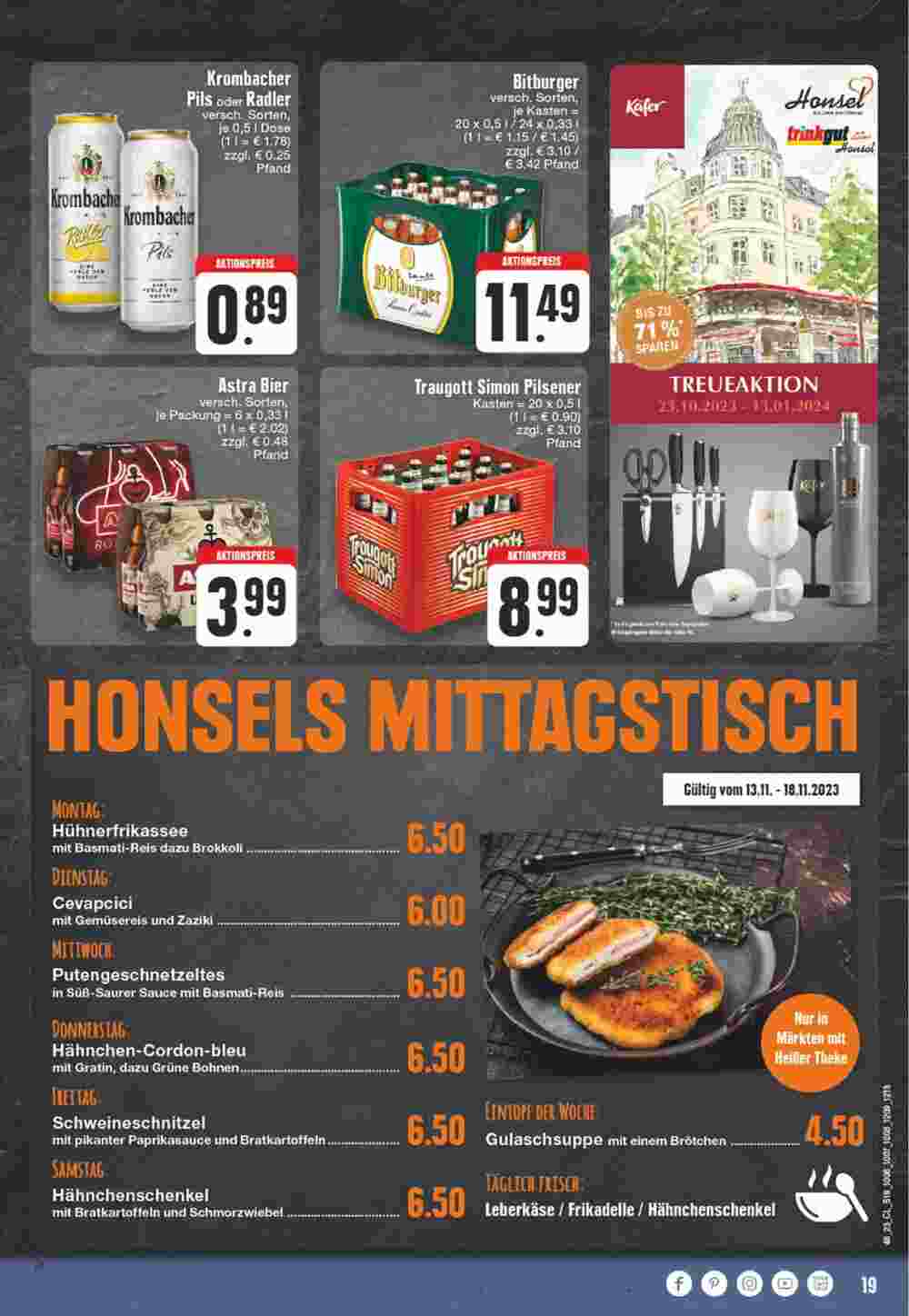 Edeka Honsel Prospekt (ab 13.11.2023) zum Blättern - Seite 19