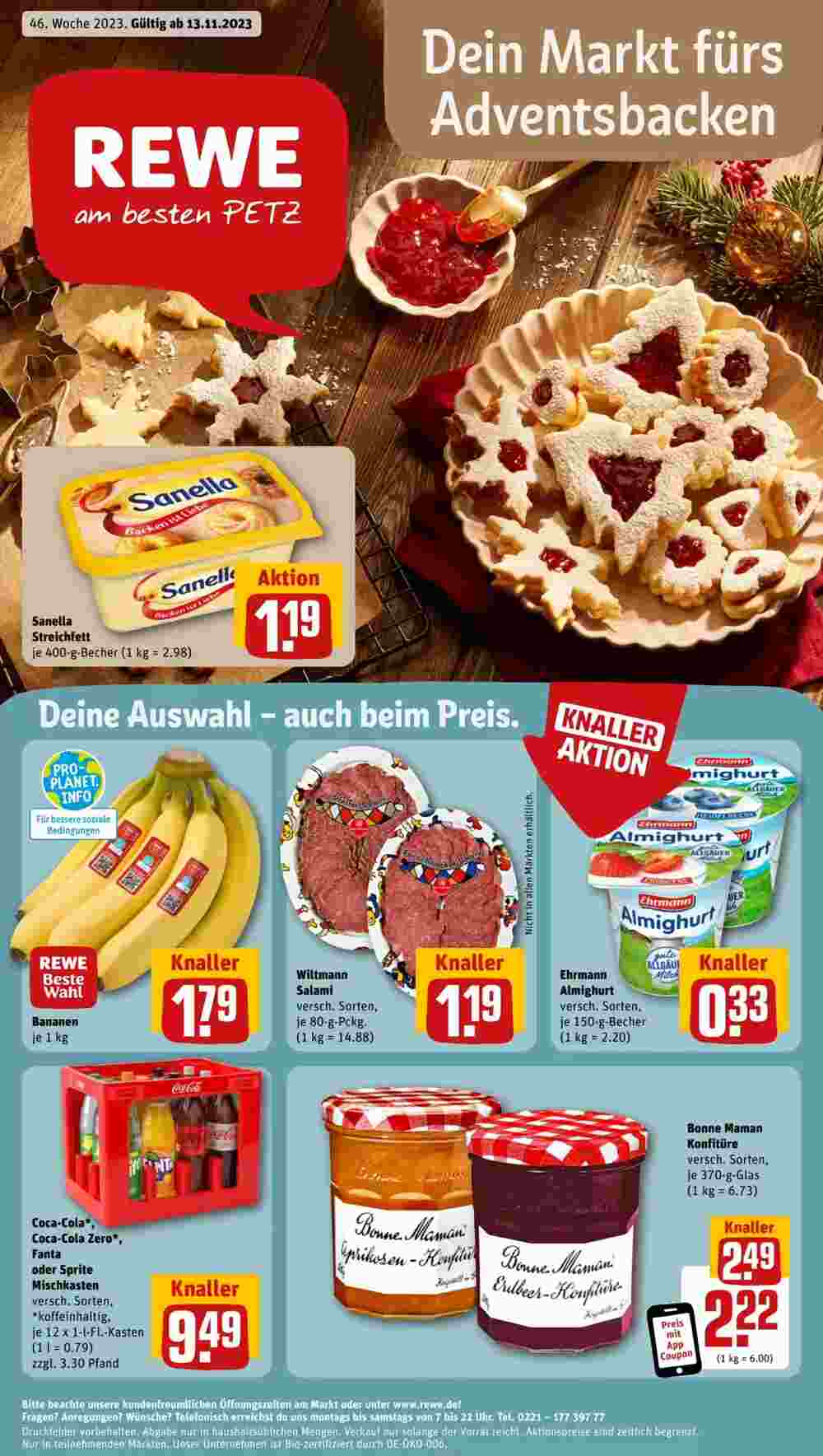 REWE PETZ Prospekt (ab 13.11.2023) zum Blättern - Seite 1