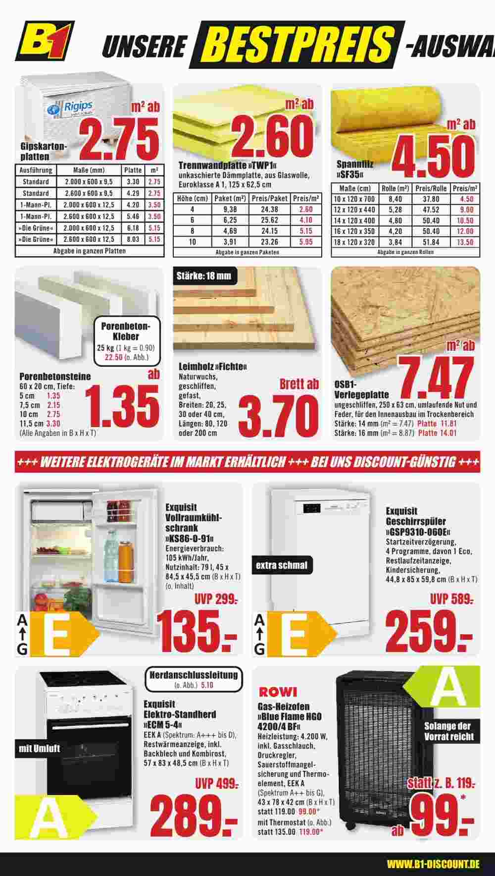 B1 Discount Baumarkt Prospekt (ab 18.11.2023) zum Blättern - Seite 2