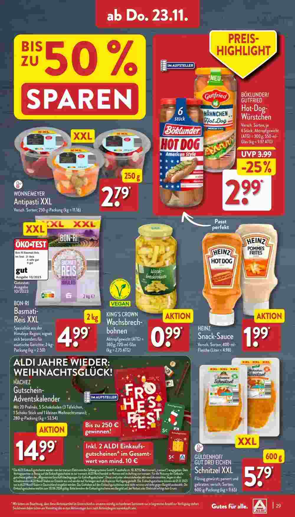 Aldi Nord Prospekt (ab 19.11.2023) zum Blättern - Seite 29