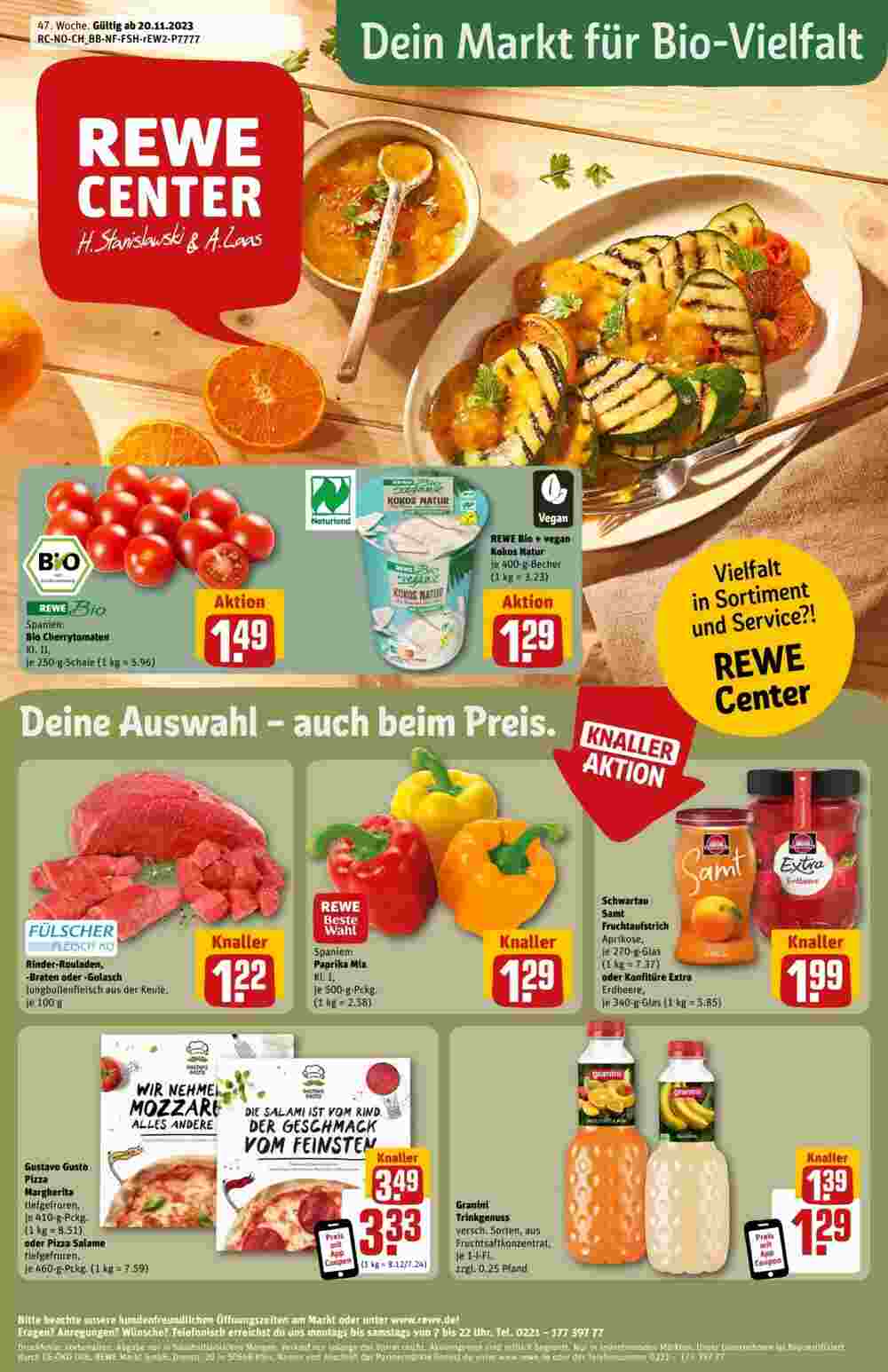 REWE Center Prospekt (ab 19.11.2023) zum Blättern - Seite 1