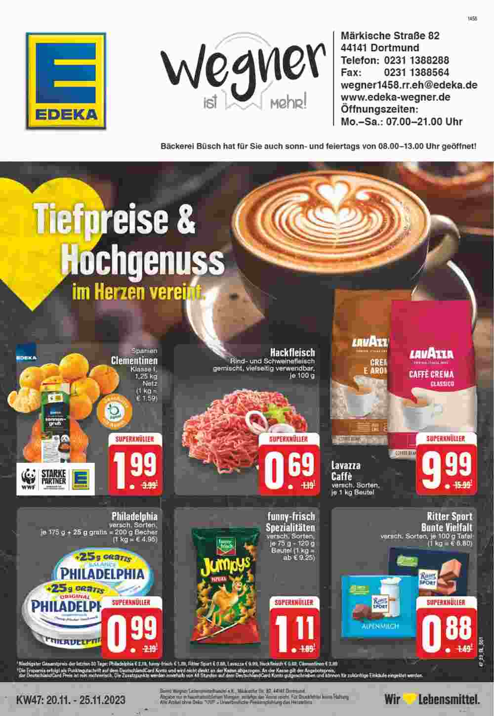 Edeka Wegner Prospekt (ab 20.11.2023) zum Blättern - Seite 1