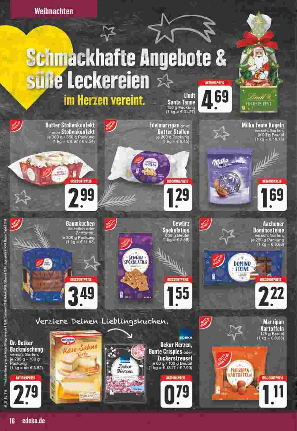 Edeka Wegner Prospekt (ab 20.11.2023) zum Blättern - Seite 16