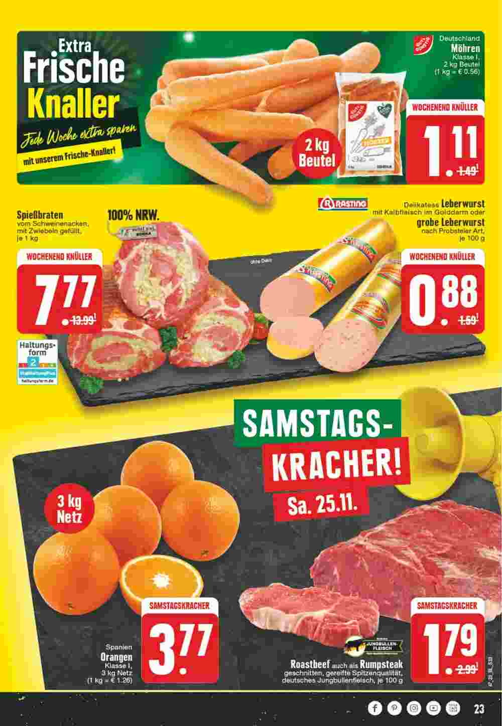 Edeka Wegner Prospekt (ab 20.11.2023) zum Blättern - Seite 23