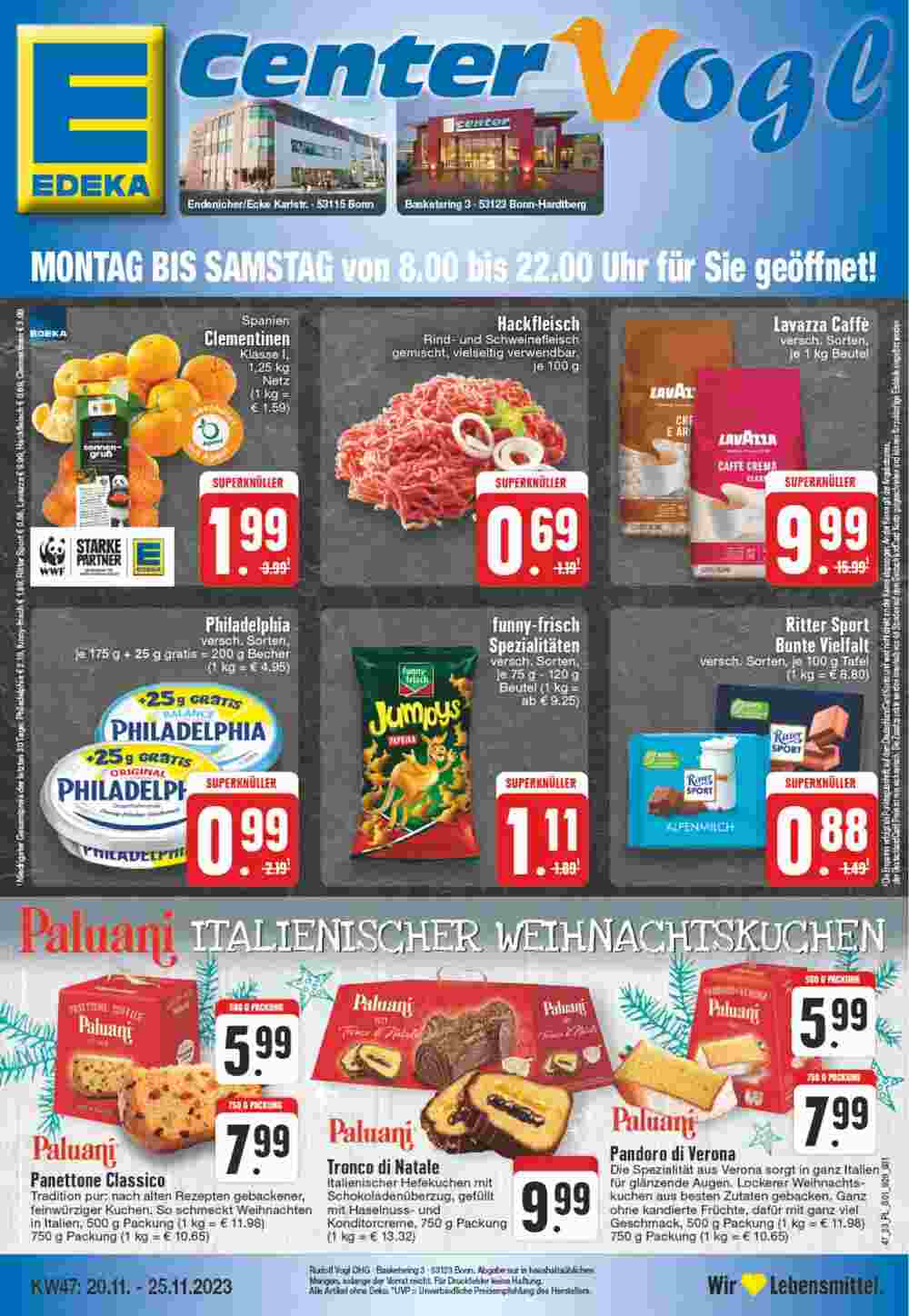 EDEKA Vogl Prospekt (ab 20.11.2023) zum Blättern - Seite 1