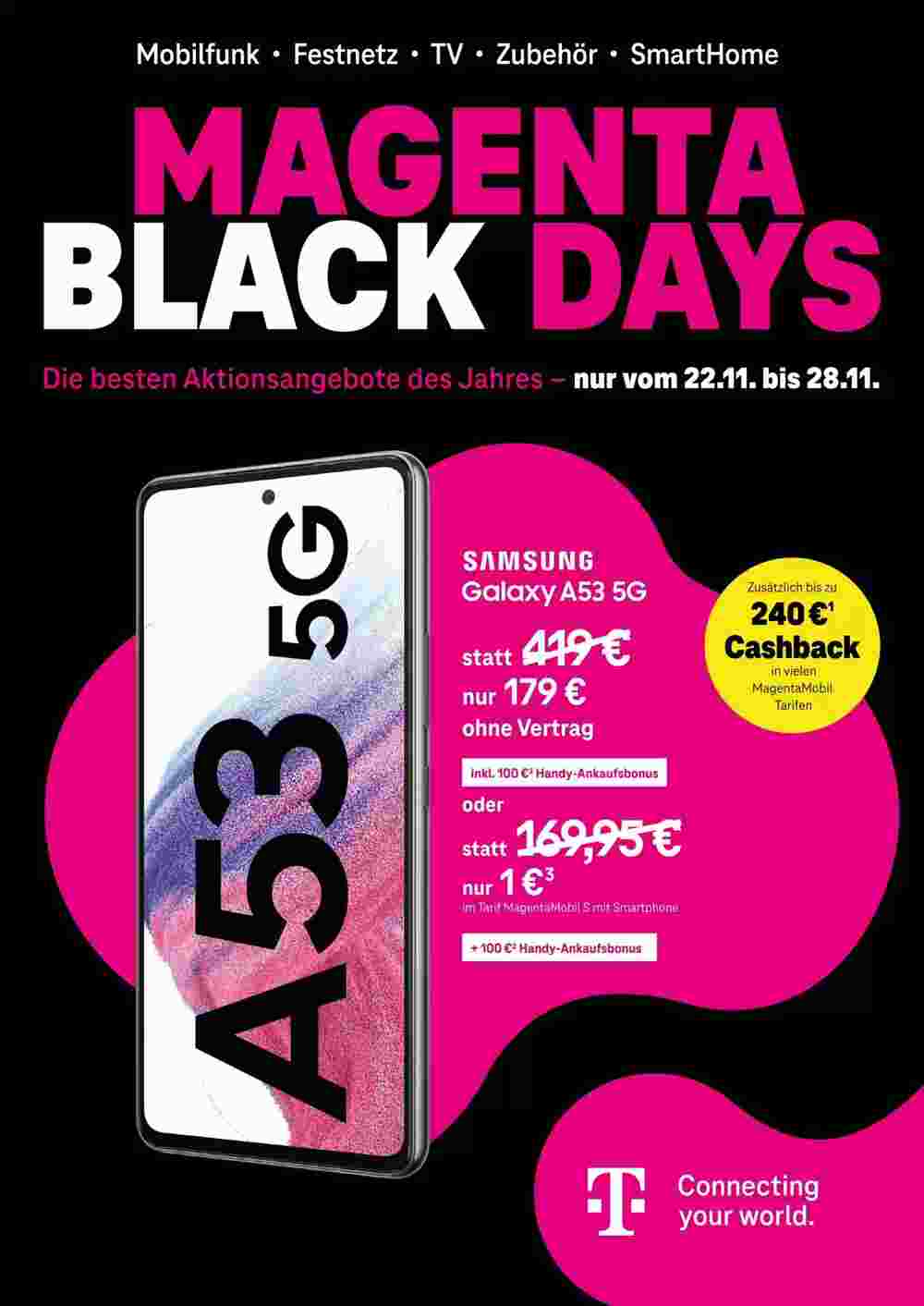 Telekom Shop Prospekt (ab 21.11.2023) zum Blättern - Seite 1