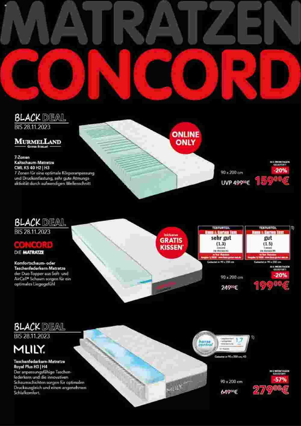 Matratzen Concord Prospekt (ab 22.11.2023) zum Blättern - Seite 3