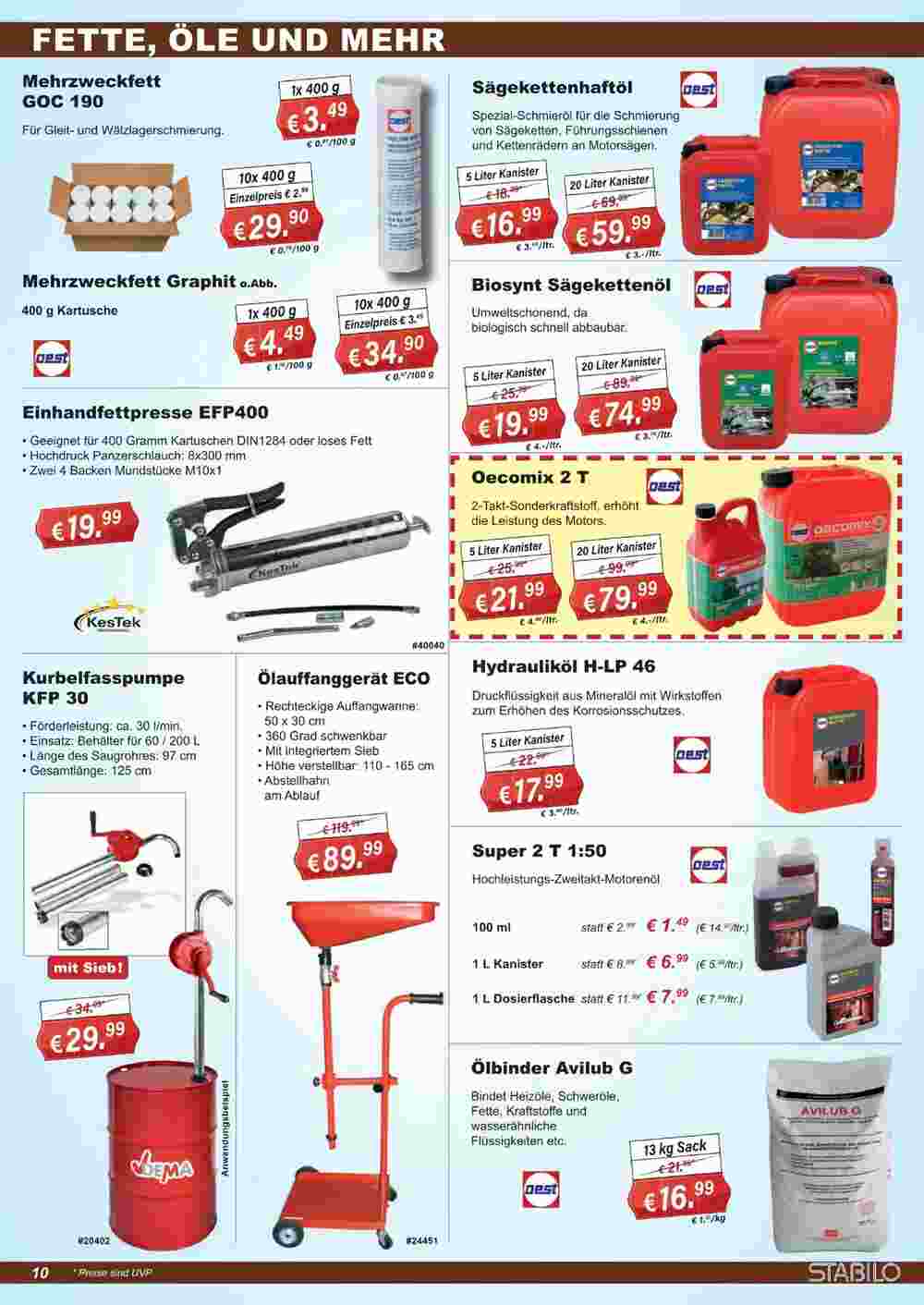 Stabilo Fachmarkt Prospekt (ab 22.11.2023) zum Blättern - Seite 10