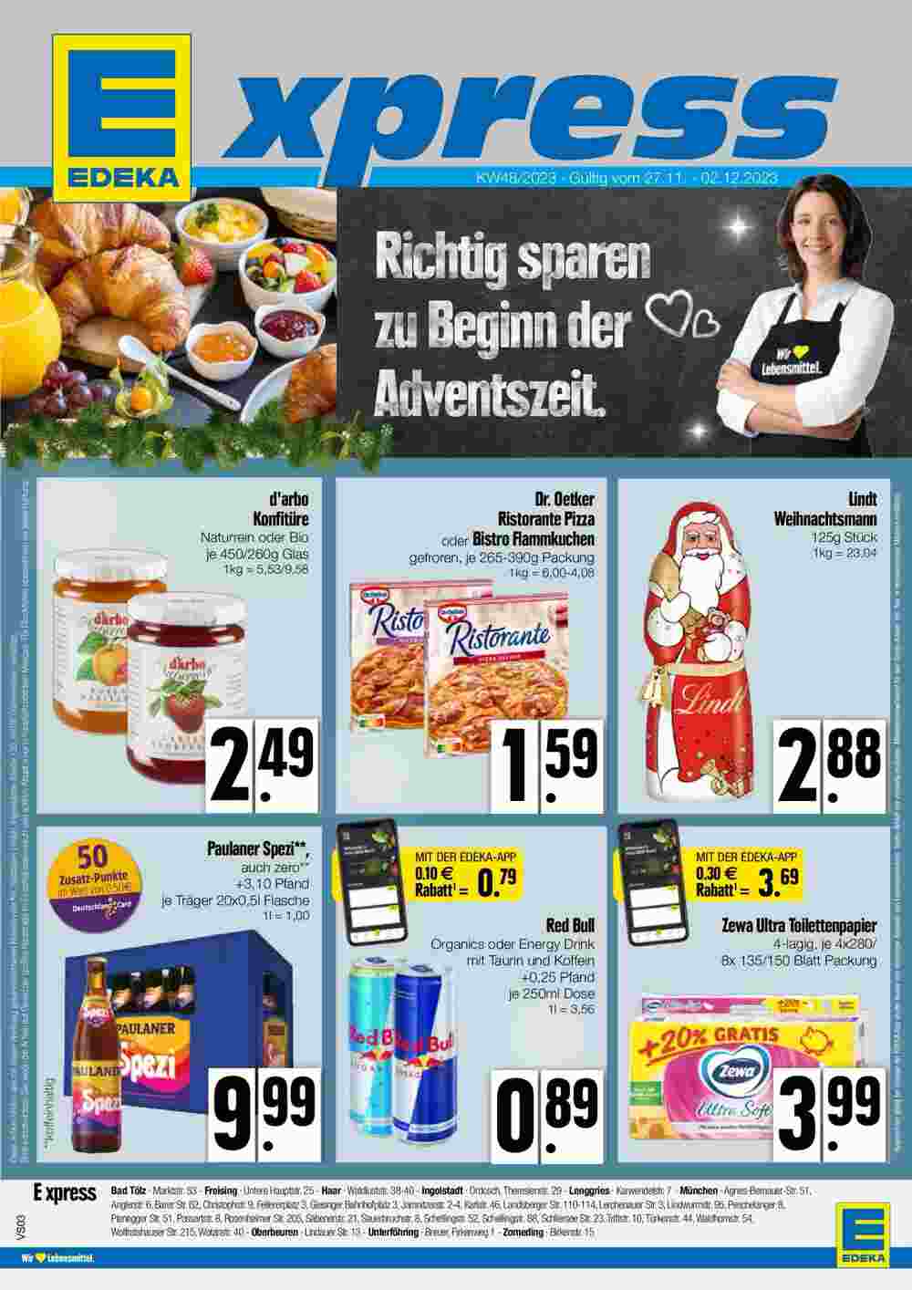 Edeka Xpress Prospekt (ab 26.11.2023) zum Blättern - Seite 1