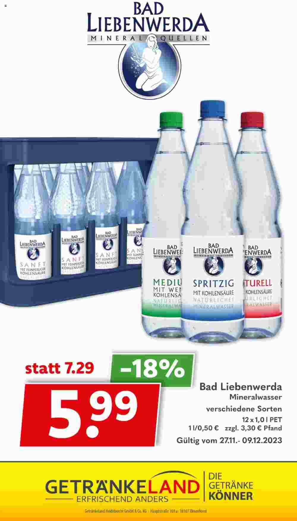 Getränkeland Prospekt (ab 27.11.2023) zum Blättern - Seite 11