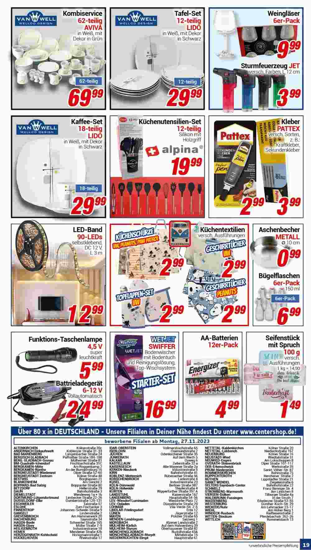 CENTERSHOP Prospekt (ab 27.11.2023) zum Blättern - Seite 19