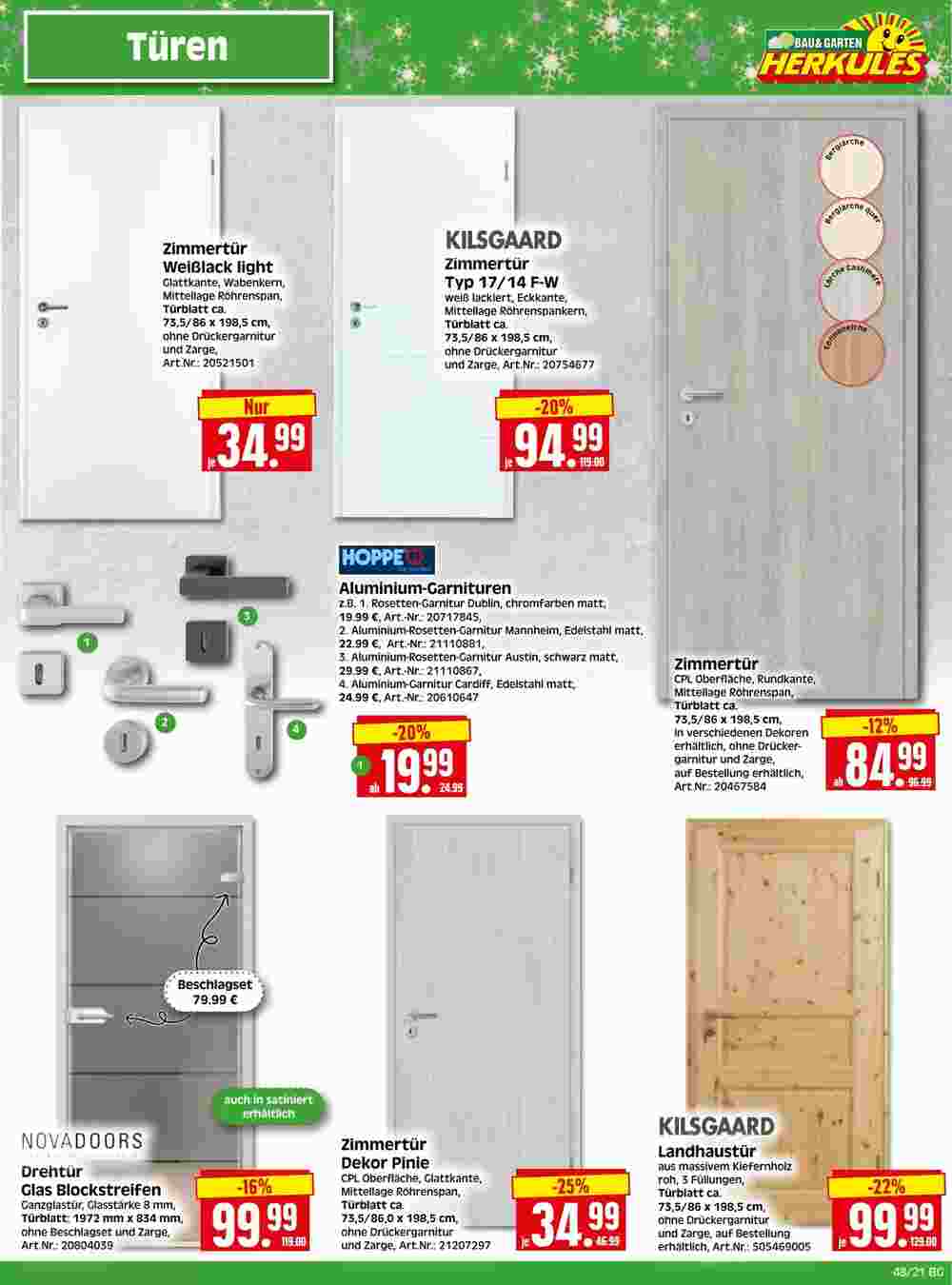 Herkules Baumarkt Prospekt (ab 27.11.2023) zum Blättern - Seite 21