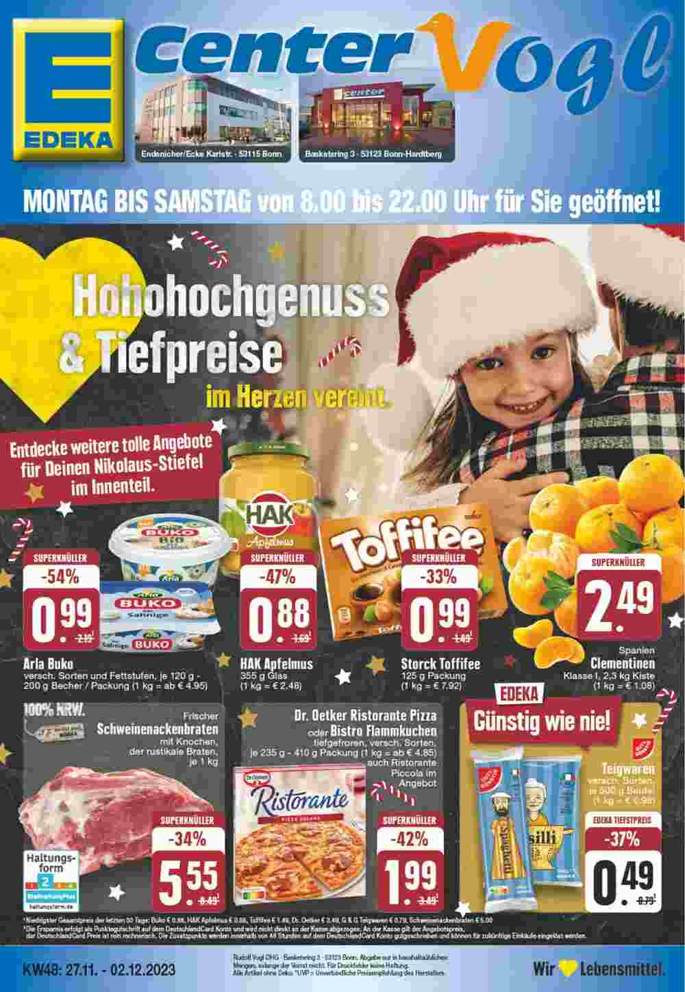 EDEKA Vogl Prospekt (ab 27.11.2023) zum Blättern - Seite 1