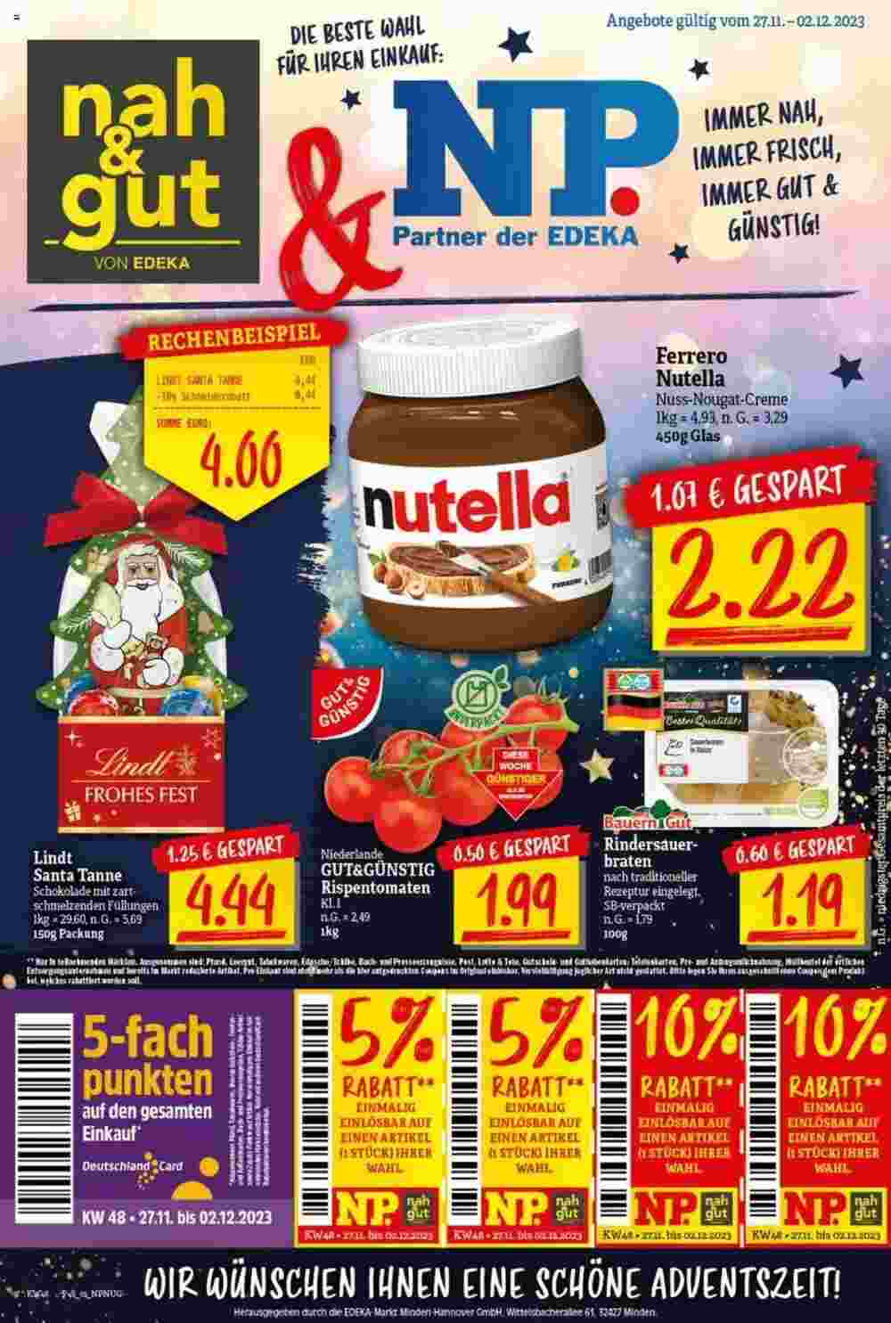 NP Discount Prospekt (ab 27.11.2023) zum Blättern - Seite 1