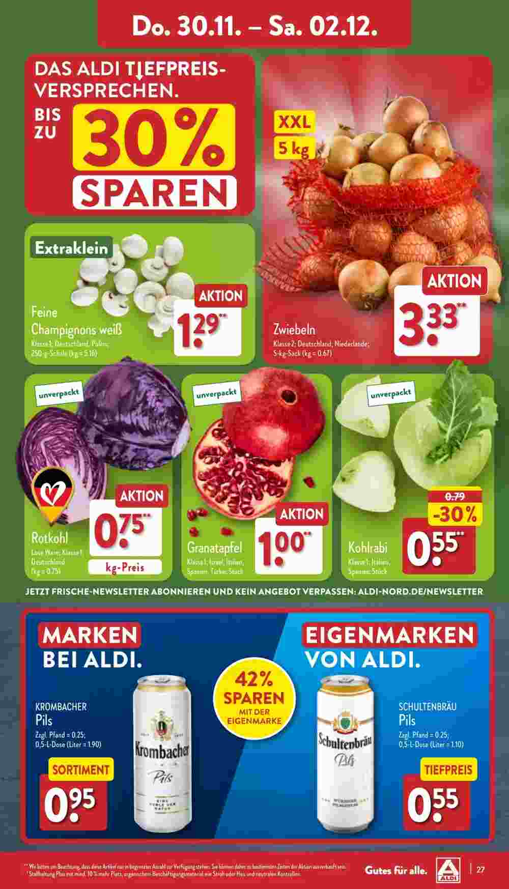 Aldi Nord Prospekt (ab 27.11.2023) zum Blättern - Seite 27