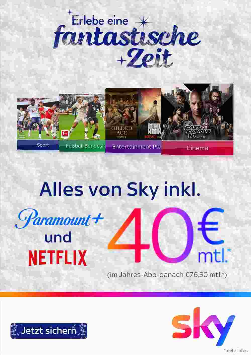 Sky Prospekt (ab 30.11.2023) zum Blättern - Seite 1