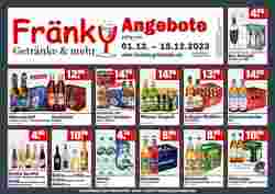 Fränky Getränke Prospekt (ab 01.12.2023) zum Blättern
