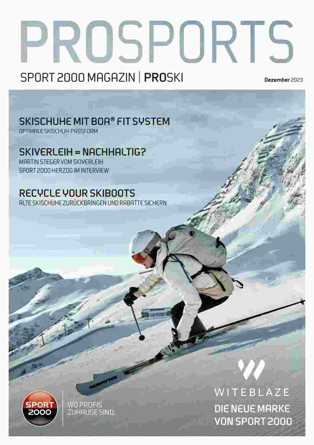 Sport 2000 Prospekt (ab 01.12.2023) zum Blättern - Seite 1