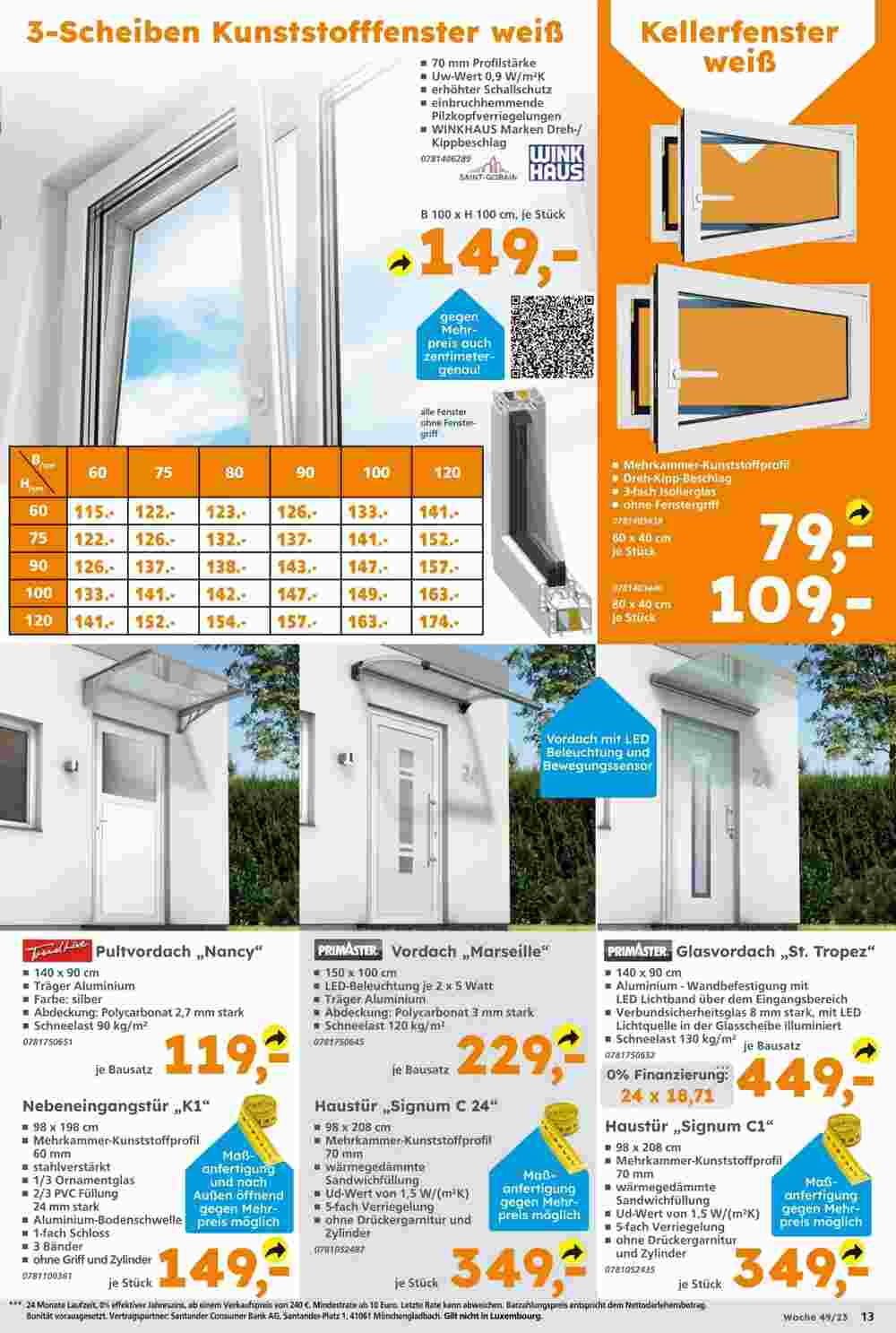 Globus Baumarkt Prospekt (ab 02.12.2023) zum Blättern - Seite 13