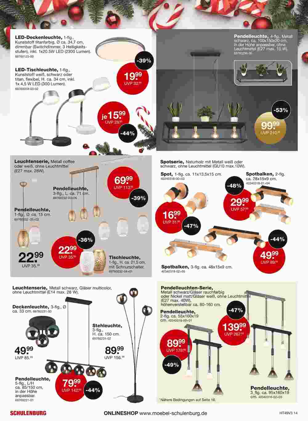 Möbel Schulenburg Prospekt (ab 03.12.2023) zum Blättern - Seite 14