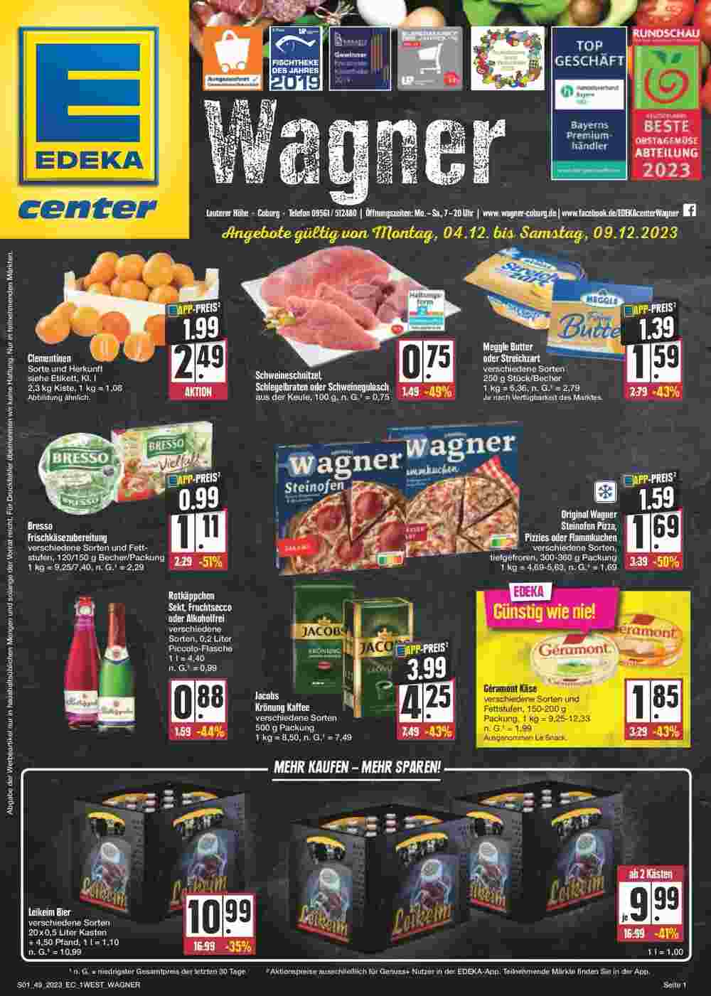 Edeka Wegner Prospekt (ab 03.12.2023) zum Blättern - Seite 1