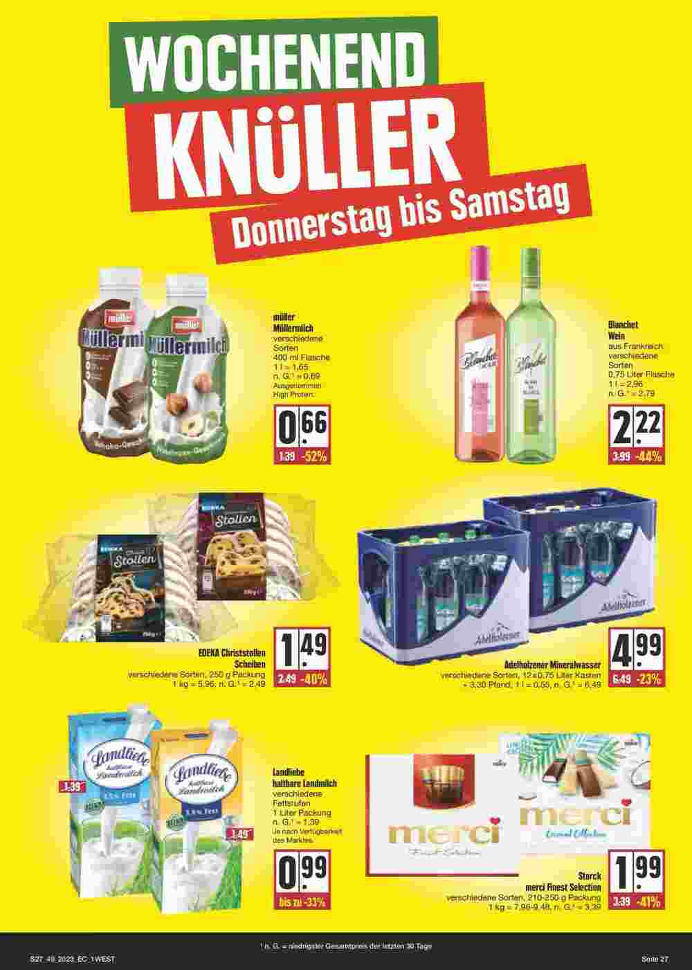 Edeka Wegner Prospekt (ab 03.12.2023) zum Blättern - Seite 27