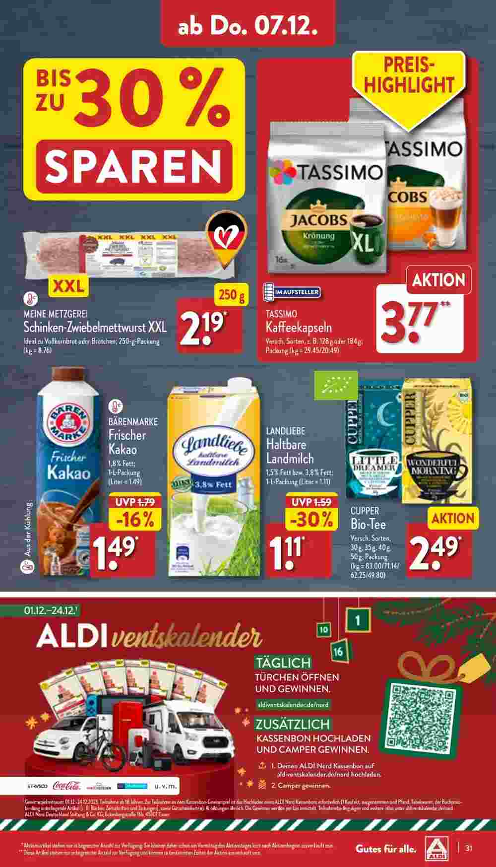 Aldi Nord Prospekt (ab 04.12.2023) zum Blättern - Seite 31