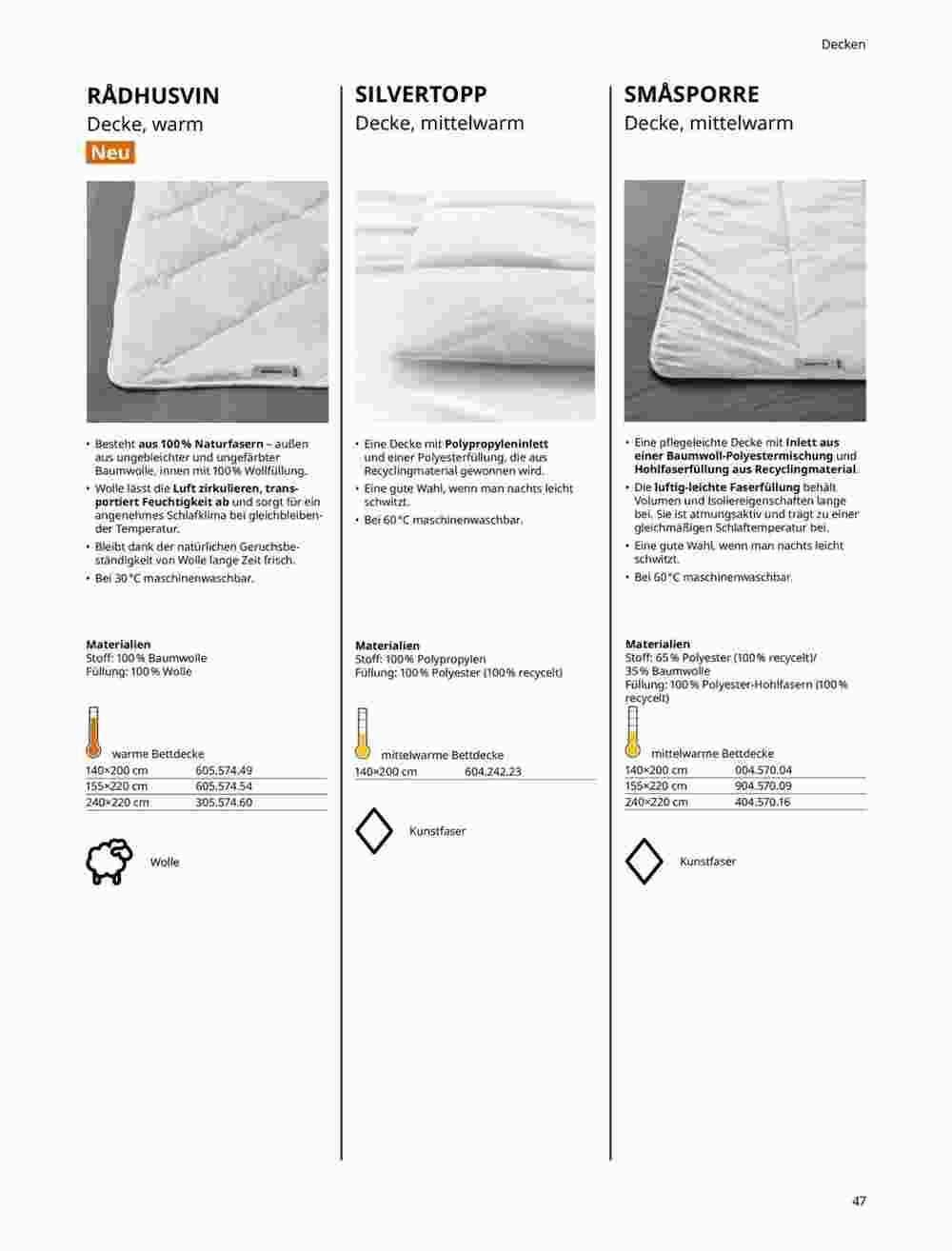 IKEA Prospekt (ab 06.12.2023) zum Blättern - Seite 47