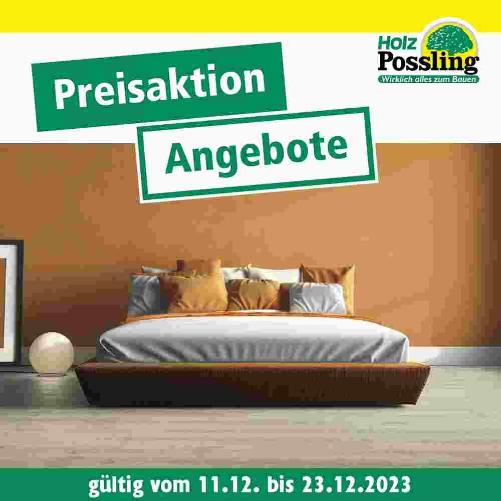 Holz Possling Prospekt (ab 07.12.2023) zum Blättern - Seite 1