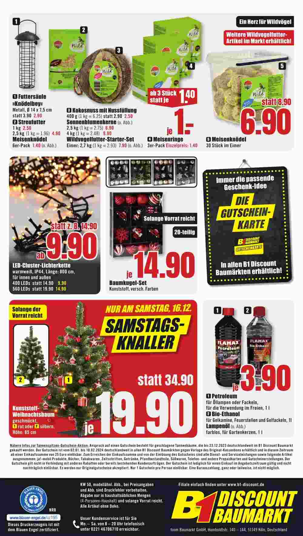 B1 Discount Baumarkt Prospekt (ab 09.12.2023) zum Blättern - Seite 8