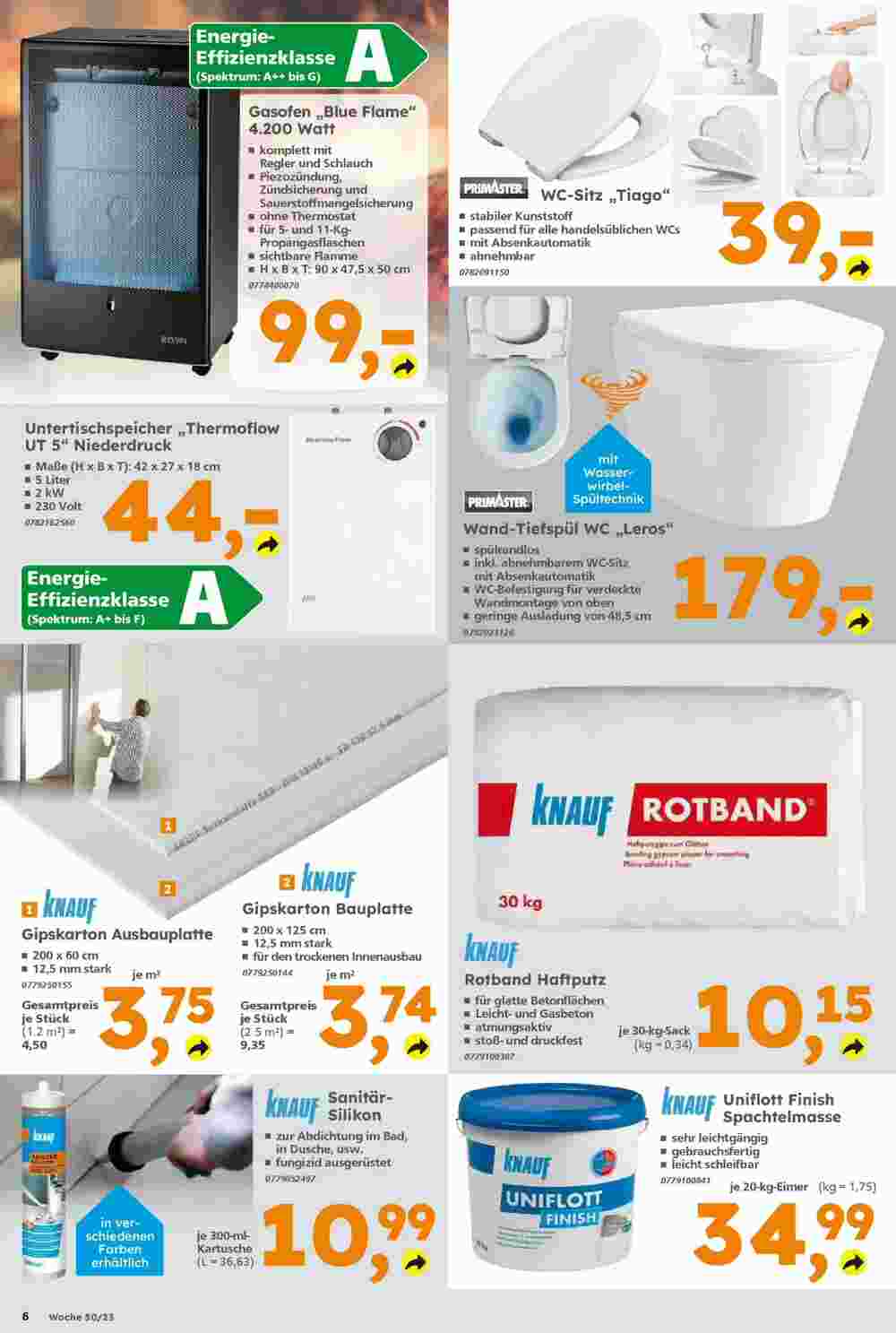 Globus Baumarkt Prospekt (ab 09.12.2023) zum Blättern - Seite 6