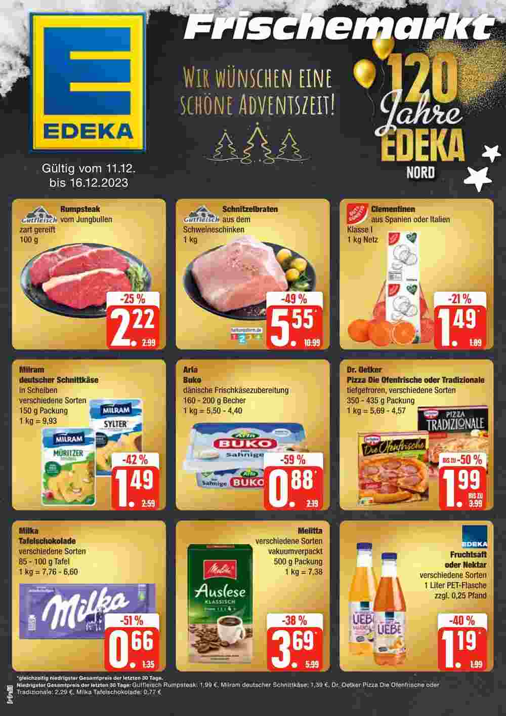 Edeka Frischemarkt Prospekt (ab 11.12.2023) zum Blättern - Seite 1