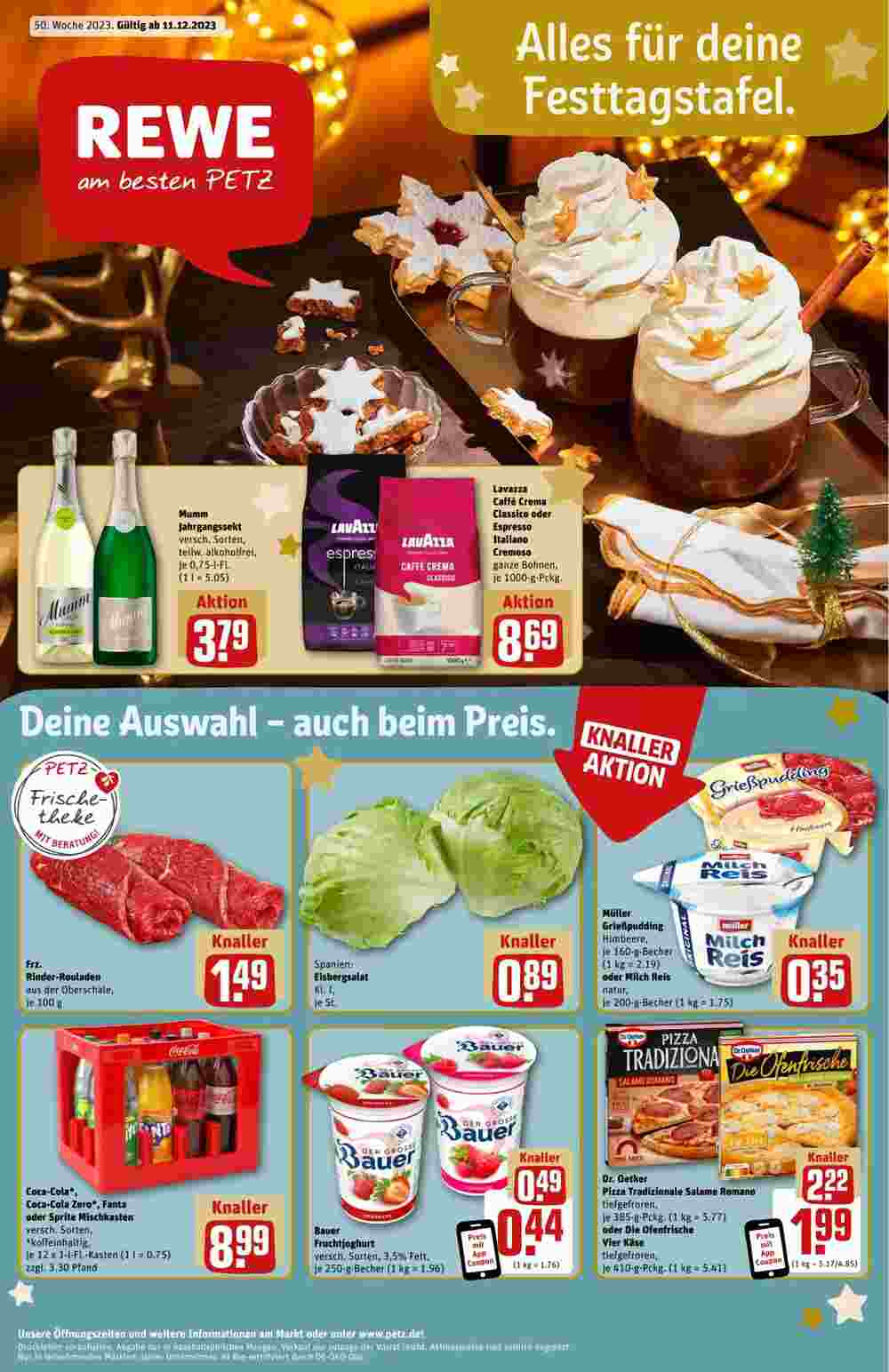 REWE PETZ Prospekt (ab 11.12.2023) zum Blättern - Seite 1