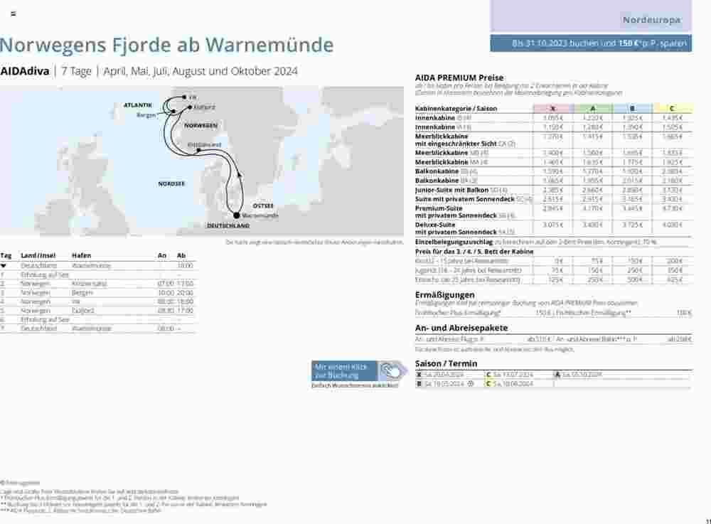 Aida Cruises Prospekt (ab 12.12.2023) zum Blättern - Seite 11