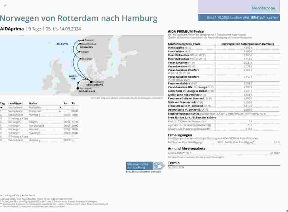 Aida Cruises Prospekt (ab 12.12.2023) zum Blättern - Seite 17