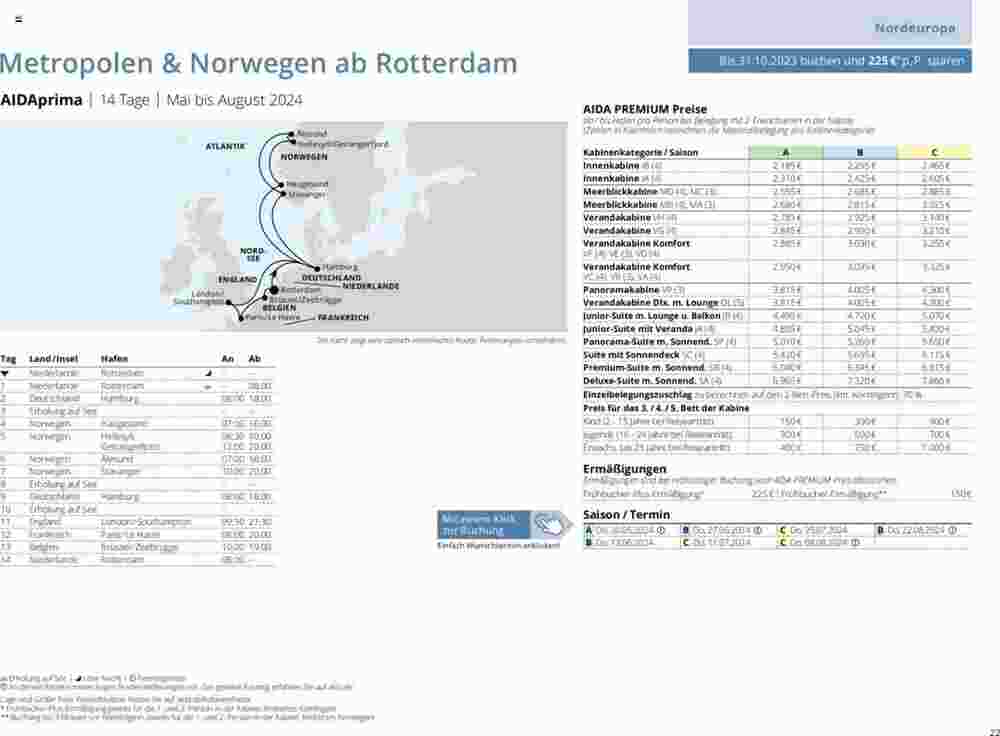 Aida Cruises Prospekt (ab 12.12.2023) zum Blättern - Seite 22