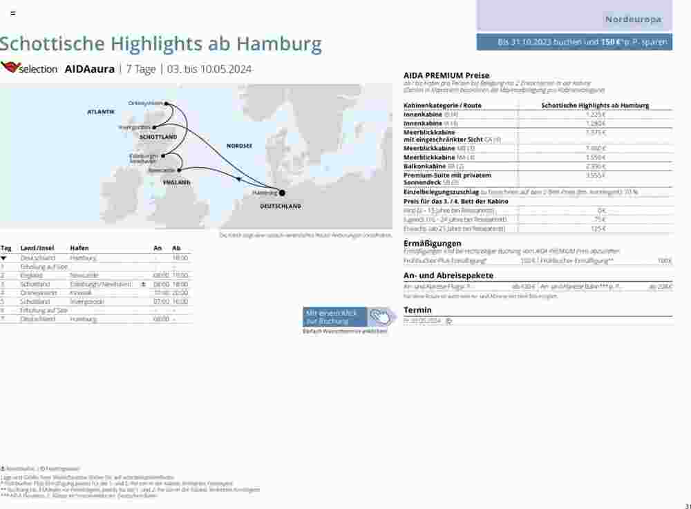 Aida Cruises Prospekt (ab 12.12.2023) zum Blättern - Seite 31