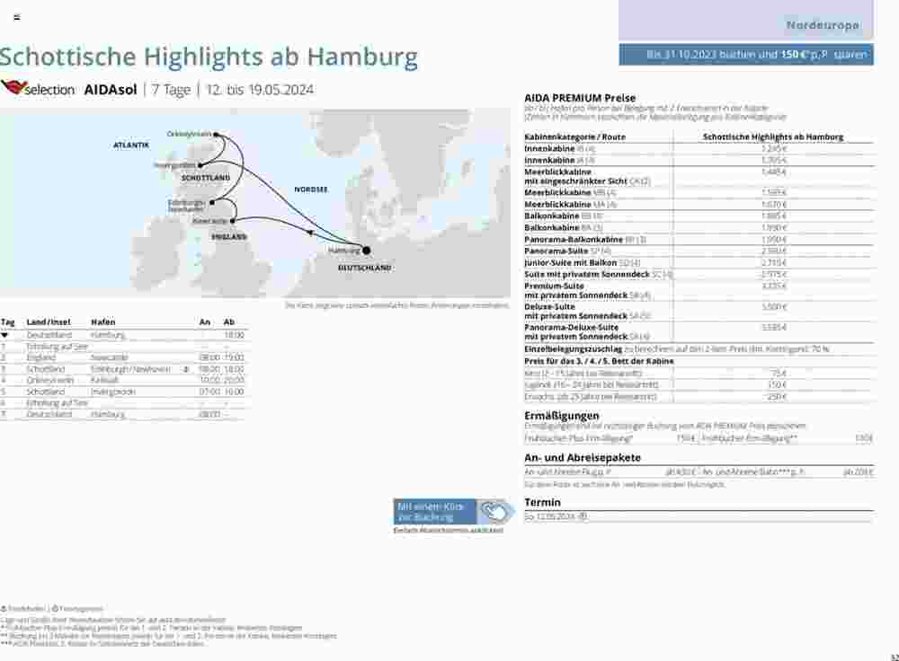 Aida Cruises Prospekt (ab 12.12.2023) zum Blättern - Seite 32