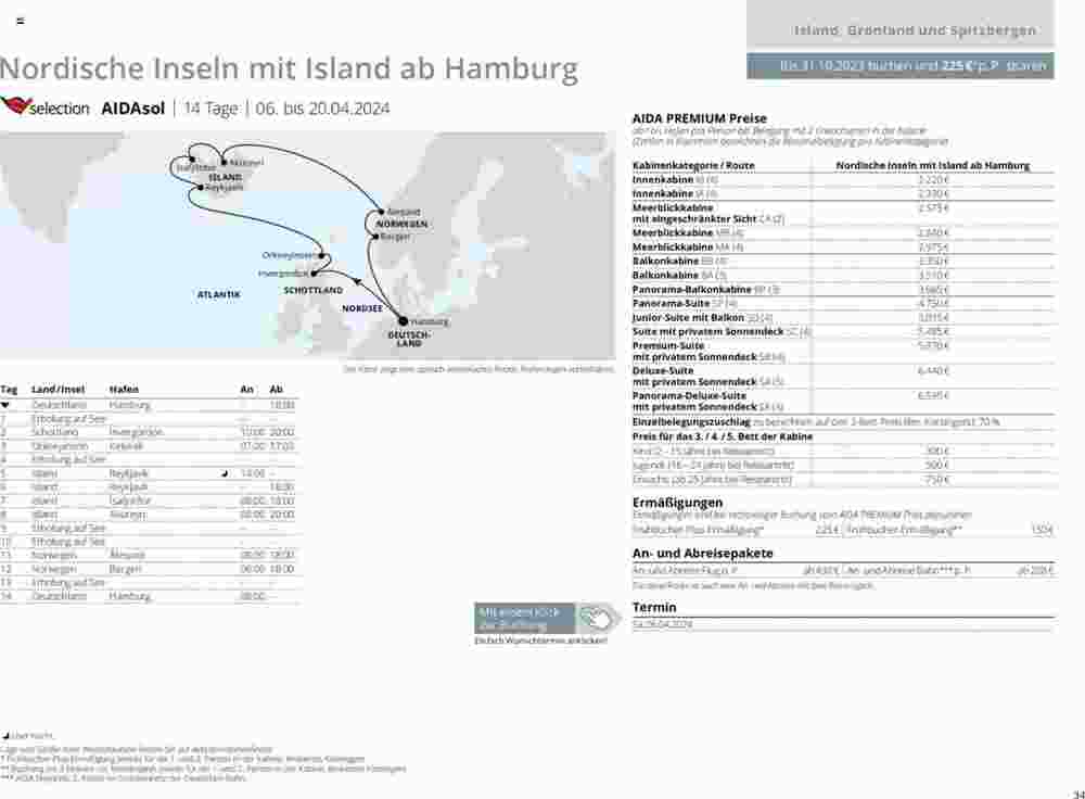 Aida Cruises Prospekt (ab 12.12.2023) zum Blättern - Seite 34