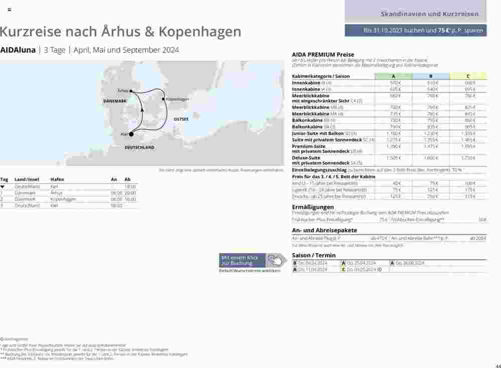 Aida Cruises Prospekt (ab 12.12.2023) zum Blättern - Seite 44