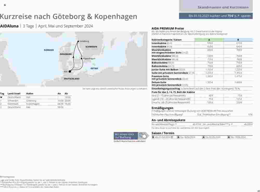 Aida Cruises Prospekt (ab 12.12.2023) zum Blättern - Seite 45