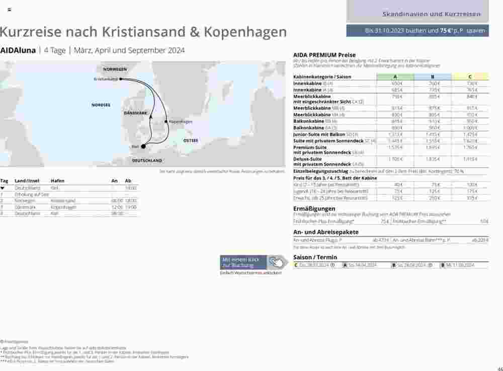 Aida Cruises Prospekt (ab 12.12.2023) zum Blättern - Seite 46