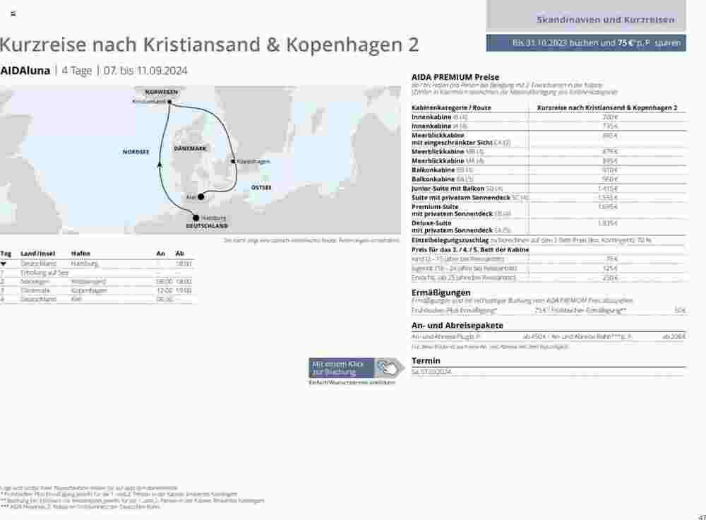 Aida Cruises Prospekt (ab 12.12.2023) zum Blättern - Seite 47