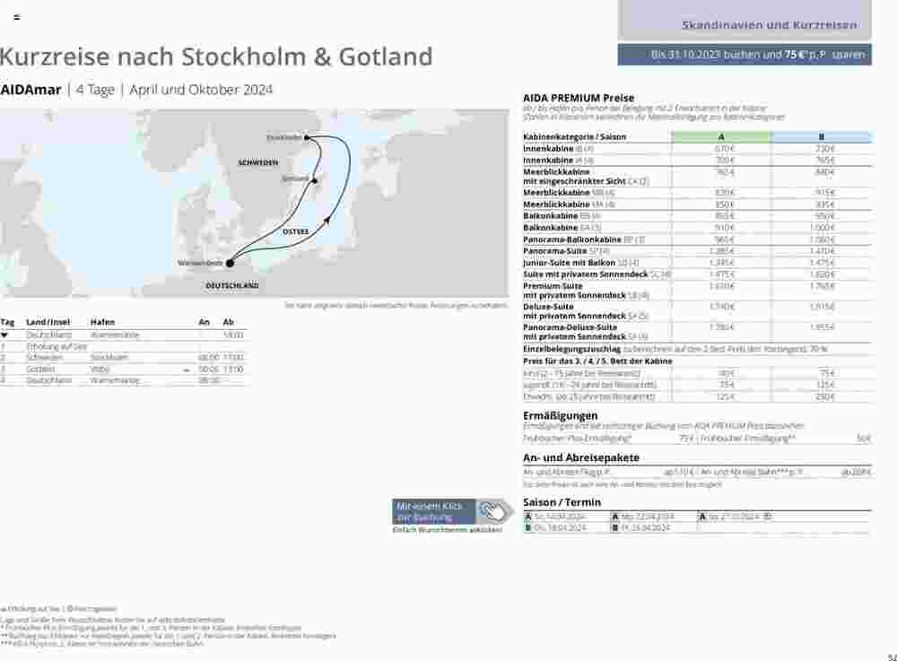 Aida Cruises Prospekt (ab 12.12.2023) zum Blättern - Seite 52