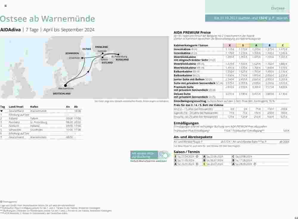 Aida Cruises Prospekt (ab 12.12.2023) zum Blättern - Seite 64